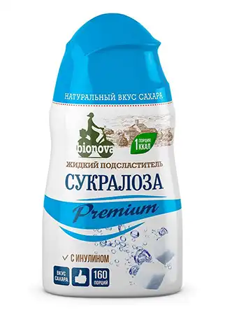 Сукралоза Premium, жидкий сахарозаменитель Bionova