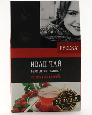 Иван чай Русска ферментированный c малиной Фабрика Органик Продукт