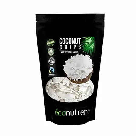 Кокосовые чипсы органические Econutrena
